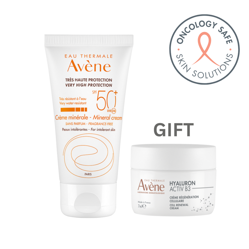 Avene Pink Bundle Mineral Peaux Intolerance Cream SPF50+ 50ml + FREE Hyaluron Activ B3 Day Cream 7ml