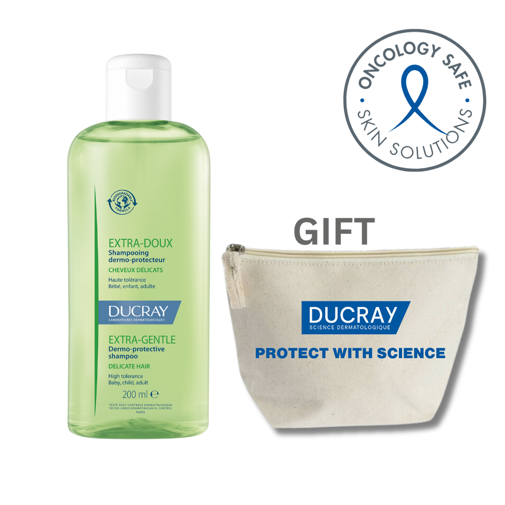 Ducray Pink Bundle Extra Doux Shampooing 400ml + Free Pouch