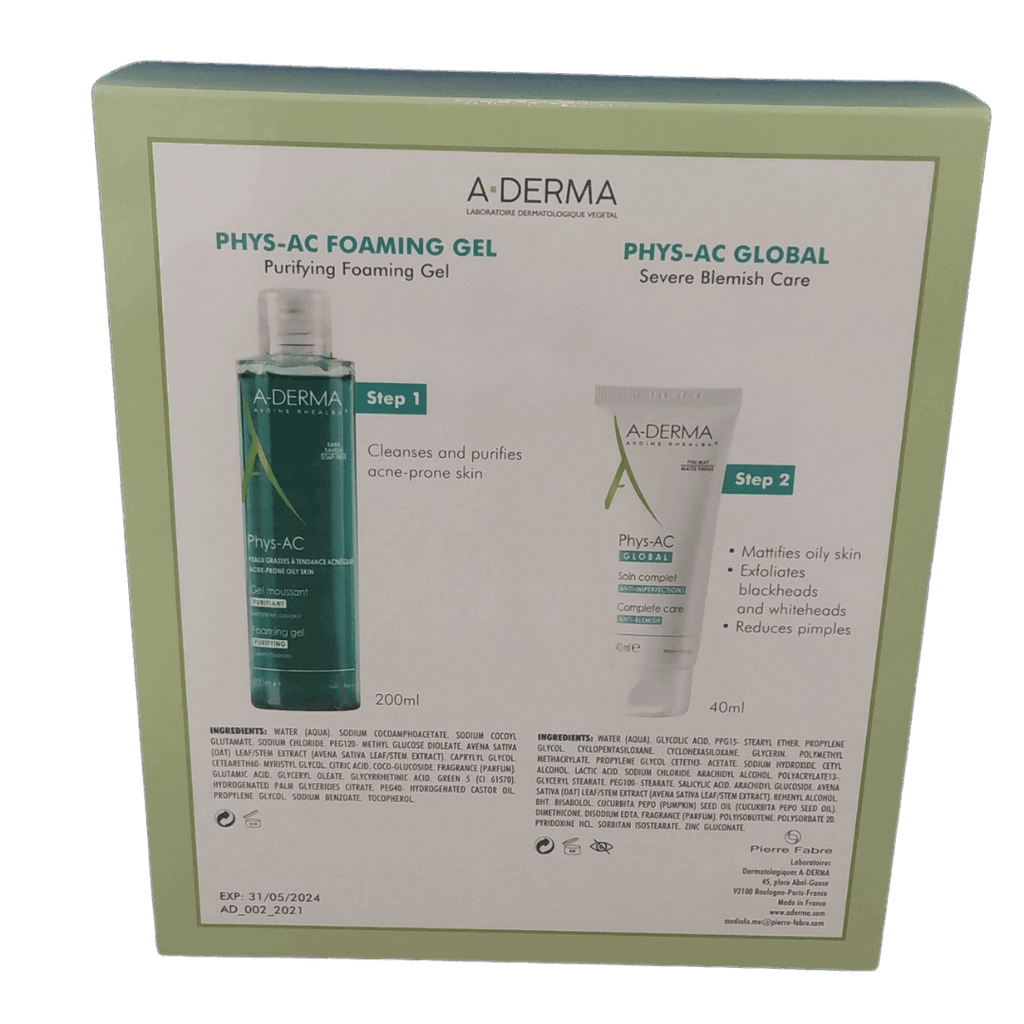 Aderma Coffret Phys-Ac Purifying Foaming Gel