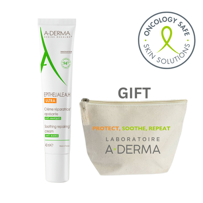 Aderma Pink Bundle Epitheliale A.H Duo - Ultra Repairing Cream + Free Pouch