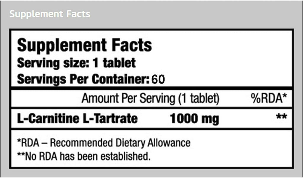 BioTechUSA L Carnitine Tablets