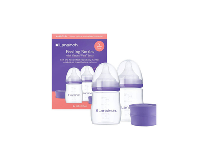 Lansinoh Feeding Bottles Set 160ml- Pack of 2(1m+)