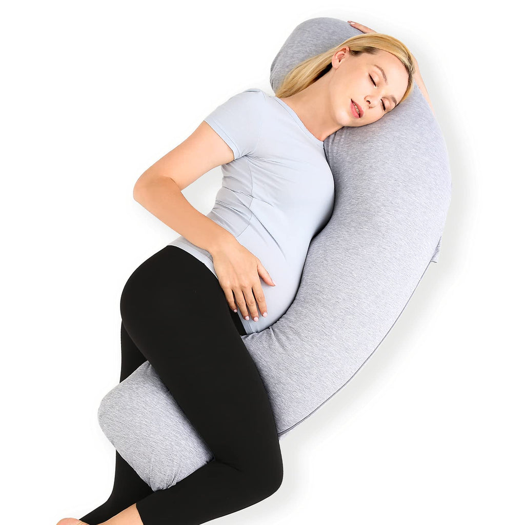Momcozy J Shaped Maternity Body Pillow
