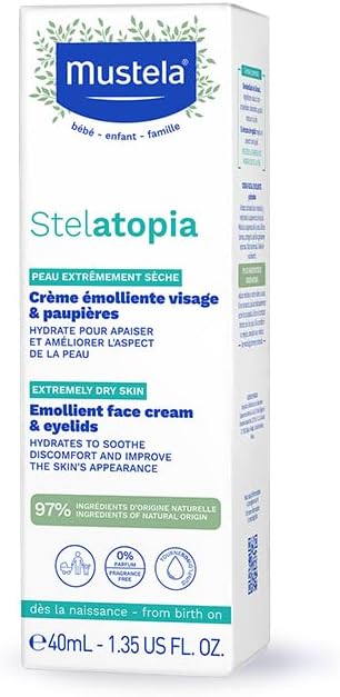 Mustela Stelatopia Emollient Face Cream And Eyelids (40mL)