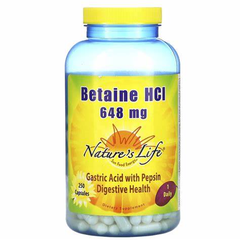 Nature's Life Betaine Hcl 648 mg