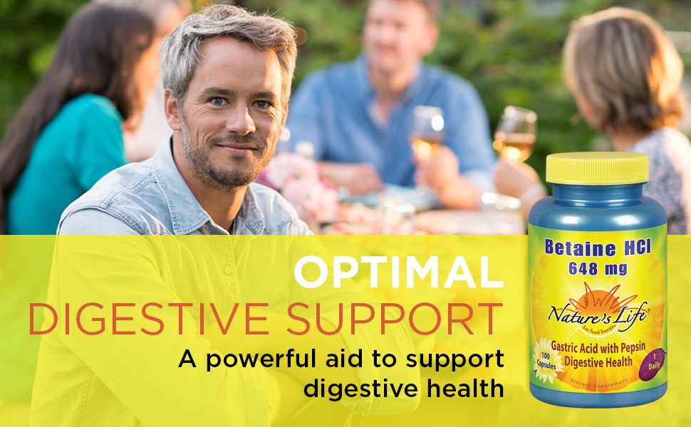 Nature's Life Betaine Hcl 648 mg