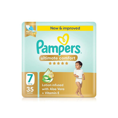 Pampers Ultimate Comfort Size 7 (+15Kg) 35 Diapers