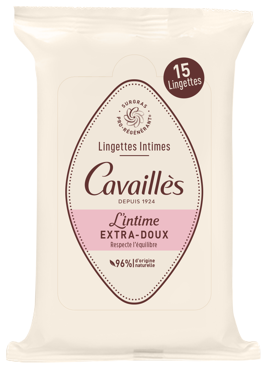 Roge Cavailles Intime Lingettes Extra - Douces X15