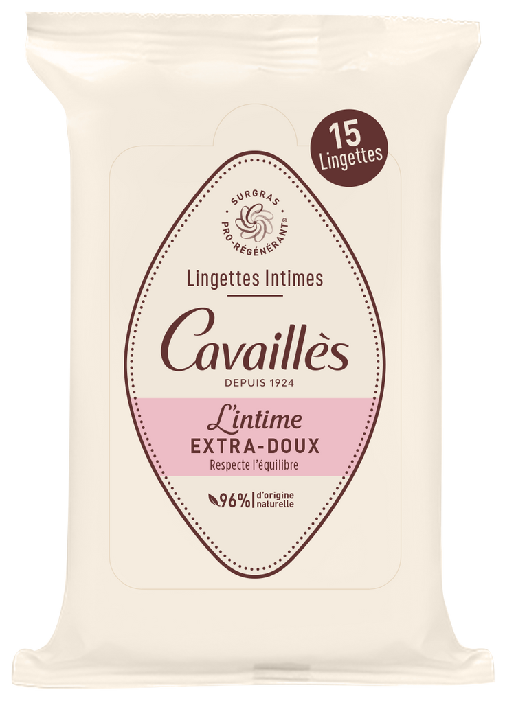 Roge Cavailles Intime Lingettes Extra - Douces X15