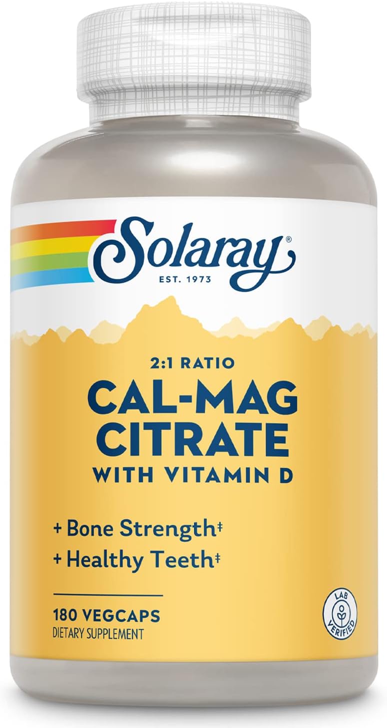 Solaray Cal-Mag Citrate & Vitamin D