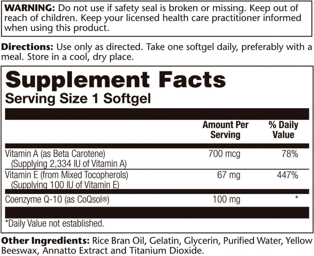 Solaray CoQ 10 - Bio - 100 mg
