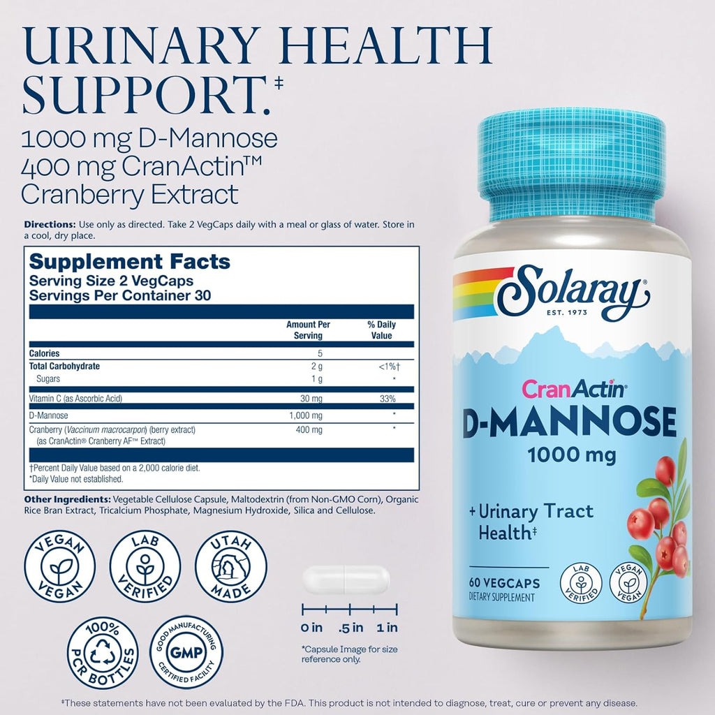 Solaray D-Mannose + Cranberry