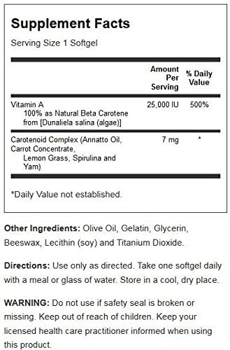 Solaray Food Carotene 7500mcg