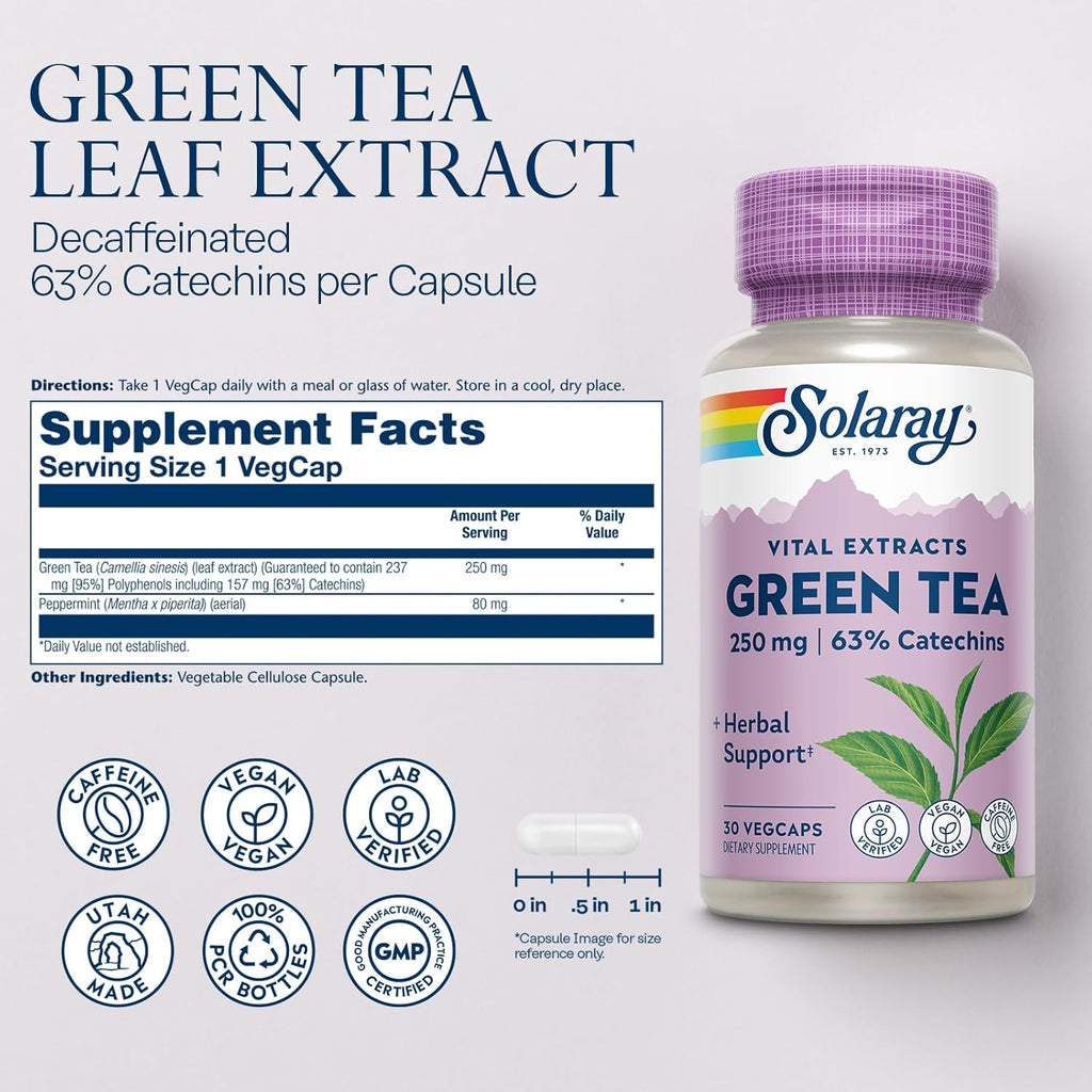 Solaray Green Tea Extract 250 mg