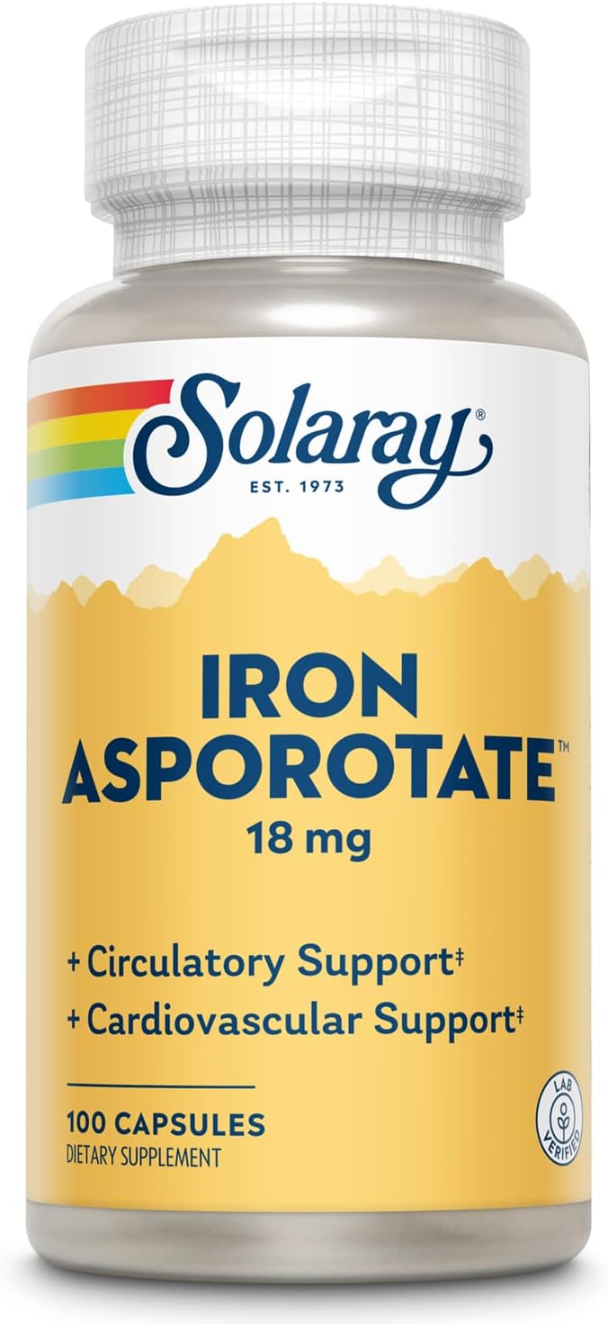 Solaray Iron Asporotate 18 mg