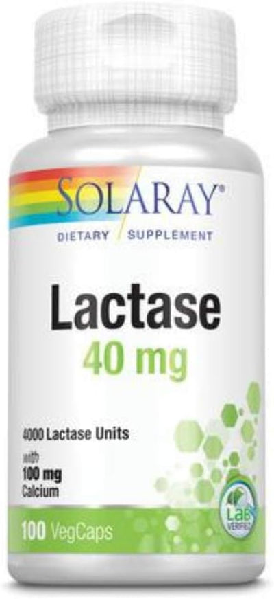 Solaray Lactase & Calcium 40 mg