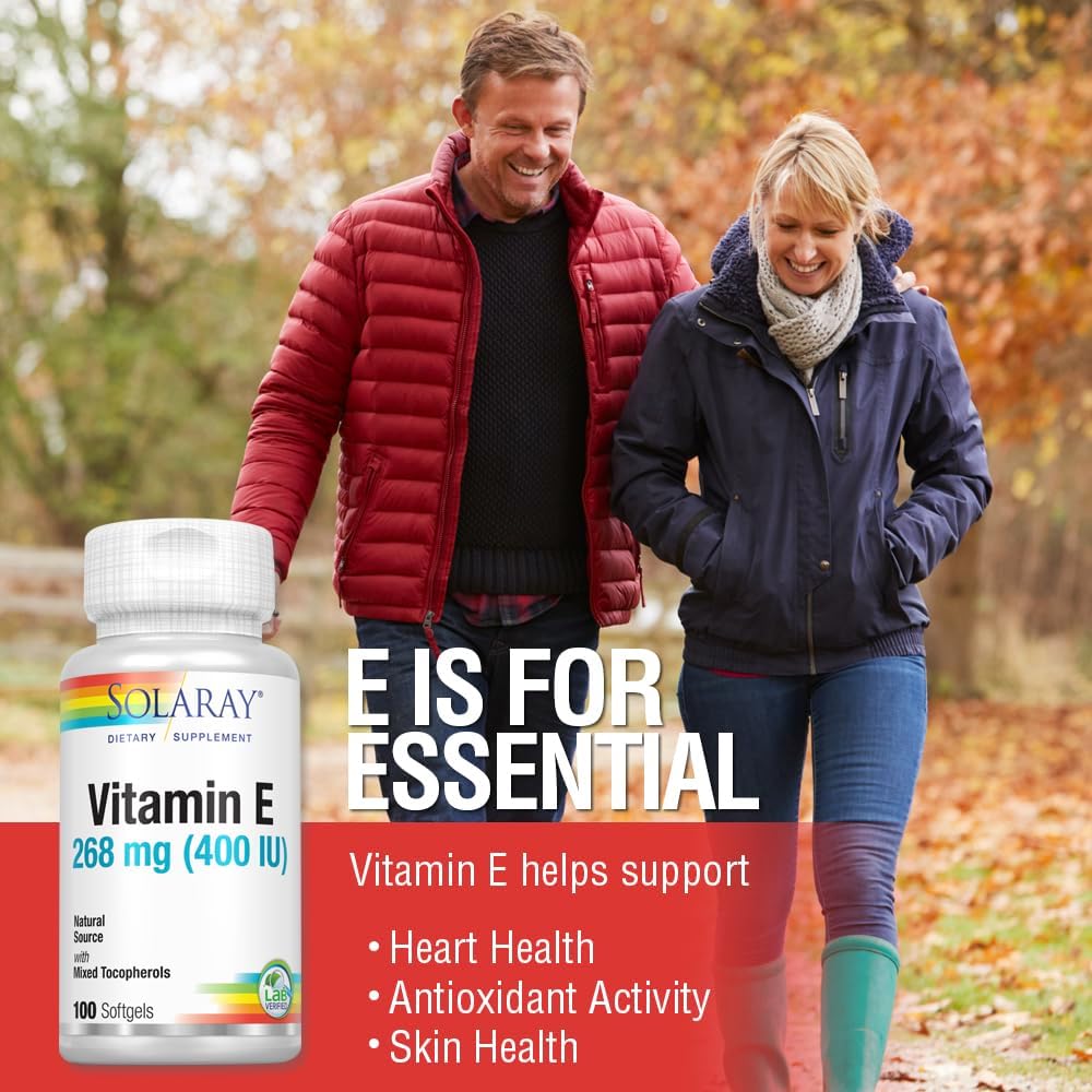 Solaray Vitamin E Natural Source With Mixed Tocopherols