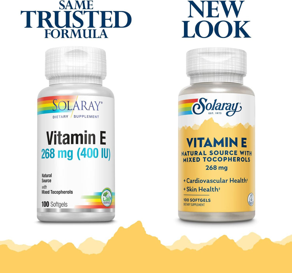 Solaray Vitamin E Natural Source With Mixed Tocopherols