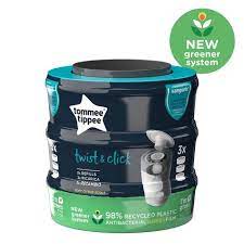 Tommee Tippee Twist & Click Advanced Nappy Bin Refill 3 Pieces