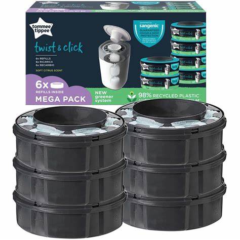 Tommee Tippee Twist & Click Disposable Refill 6 Pieces