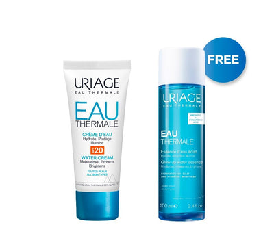 Uriage Bundle Eau Thermale Water Cream Spf 20 + Eau Thermale Glow Up Water Essence For Free