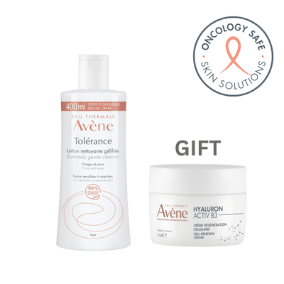 Vene Pink Bundle Avene Tolerance Extreme Cleansing Lotion + Free Hyaluron Activ B3 Day Cream 7ml