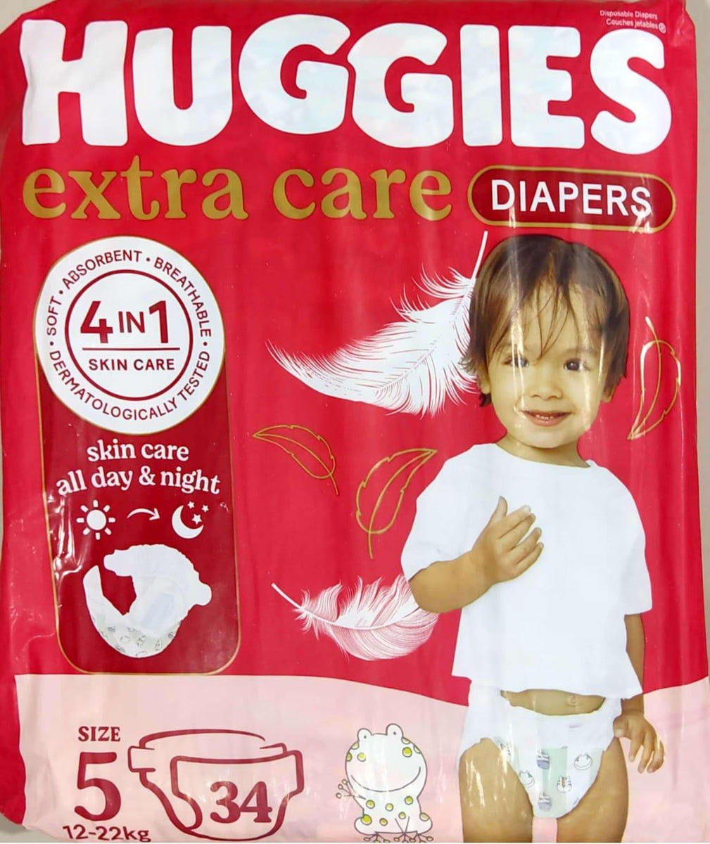 Huggies, Langes, Extra Care, Taille 5, 28 pc