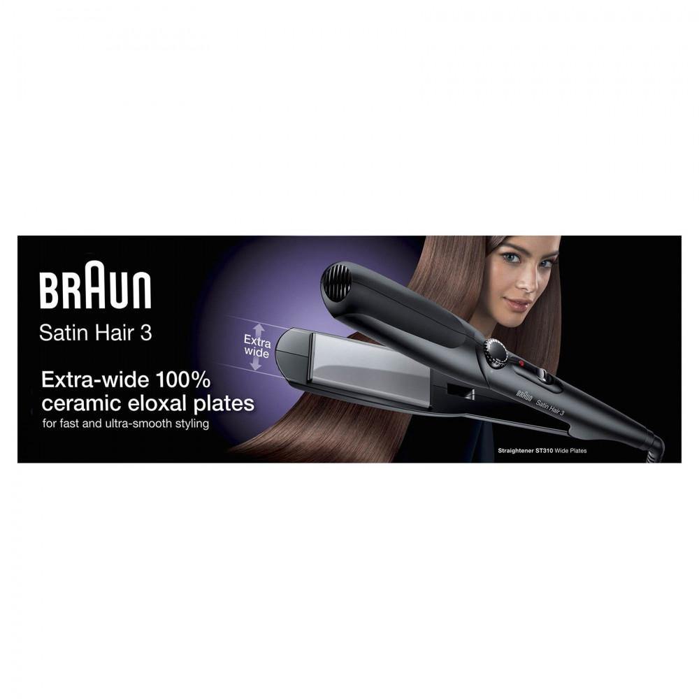 Braun Straightener With Wide Plates St310