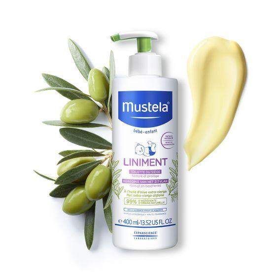 2 Pack Mustela Liniment Diaper Change Cleanser with Extra Virgin Olive Oil  Baby