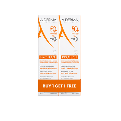 Aderma Buy 1 get 1 A-Derma Protect Invisible Fluid Spf 50+