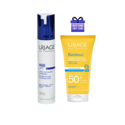 Uriage Age Lift Night Smoothing Cream + Bariésun Hydrating Cream For Free