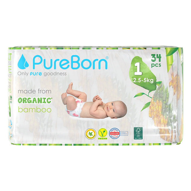 PureBorn Diapers New Born