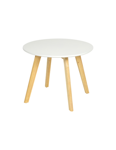 Miila Children Table Round Kids Furniture Grey White - Grey