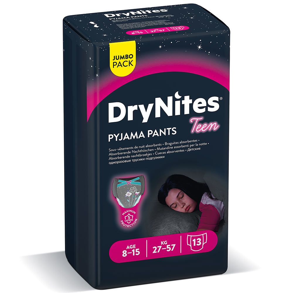Drynites Pants Girl [8-15Yrs] (27-57Kg) 13Pieces