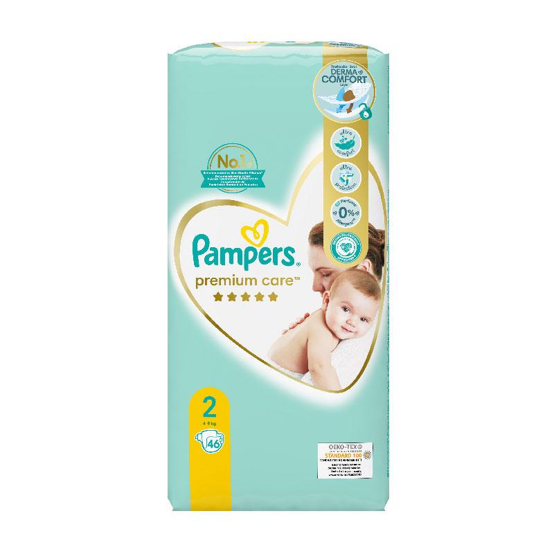 Pampers Premium 2 (3-8Kg) 46 Diapers