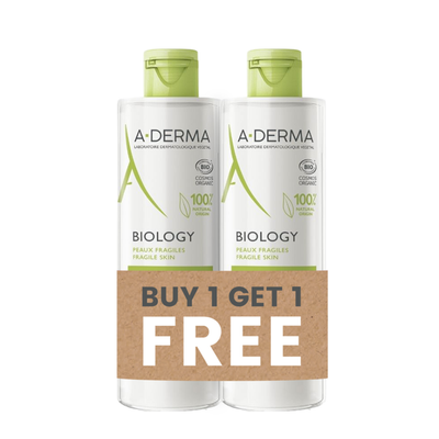 ADerma Bundle Biology micellar water 400ml + A-Derma Biology micellar water 400ml For Free