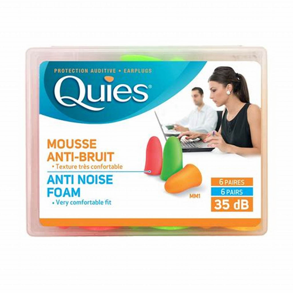 Quies Anti-Noise Foam Fluo EarPlugs (Adult)