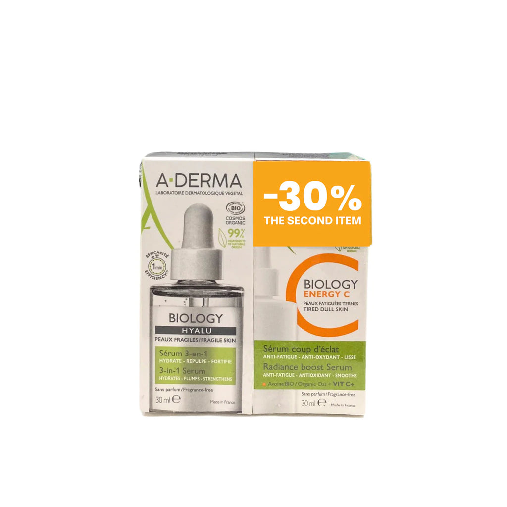 Aderma Biology Energy C Radiance Boost Serum With Aderma Biology Hyalu 3 In 1