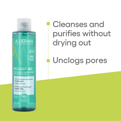 Aderma Buy One Get One free A-Derma Biology AC foaming gel 200ml