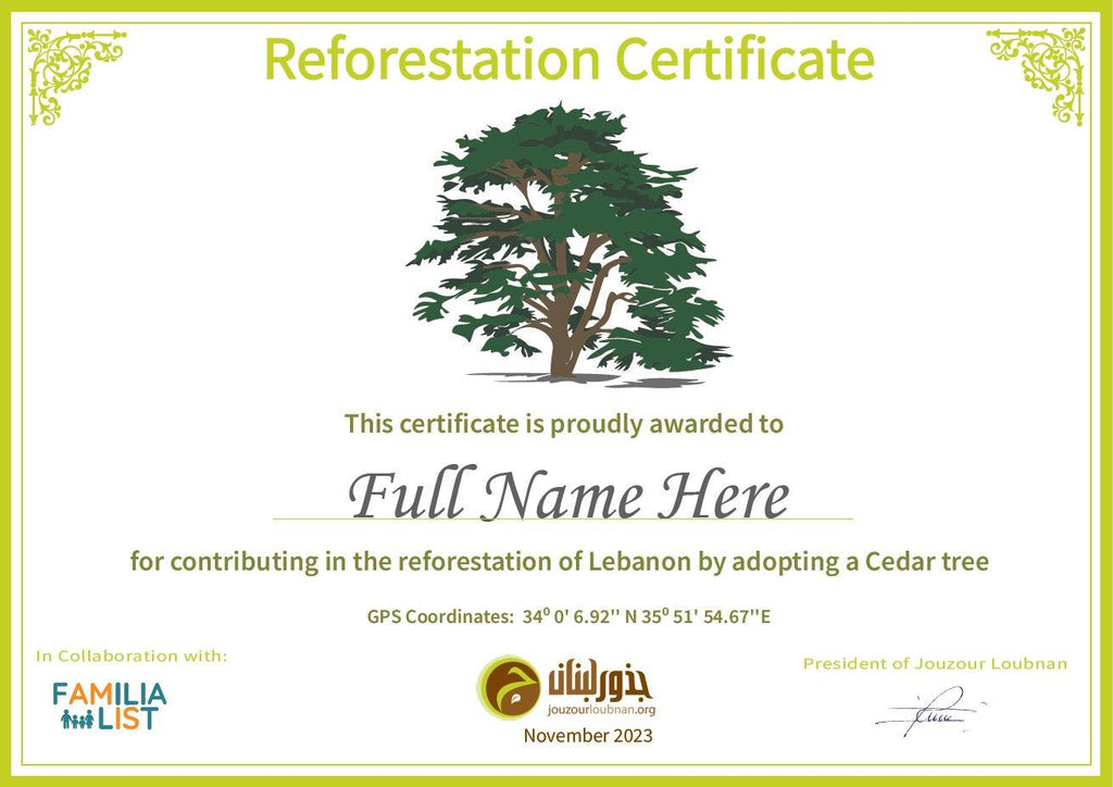 Adopt a Cedar
