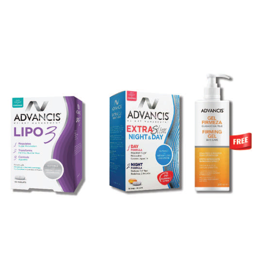 Advancis Bundle Lipo 3 + Advancis day and night + Free Firming Gel