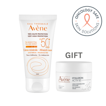 Avene Pink Bundle Mineral Peaux Intolerance Cream SPF50+ 50ml + FREE Hyaluron Activ B3 Day Cream 7ml
