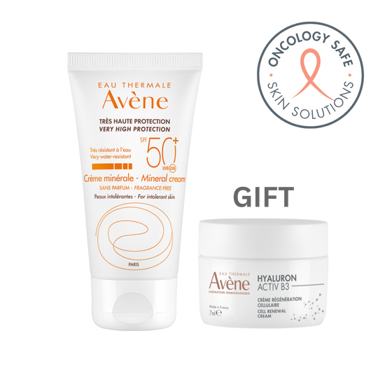 Avene Pink Bundle Mineral Peaux Intolerance Cream SPF50+ 50ml + FREE Hyaluron Activ B3 Day Cream 7ml