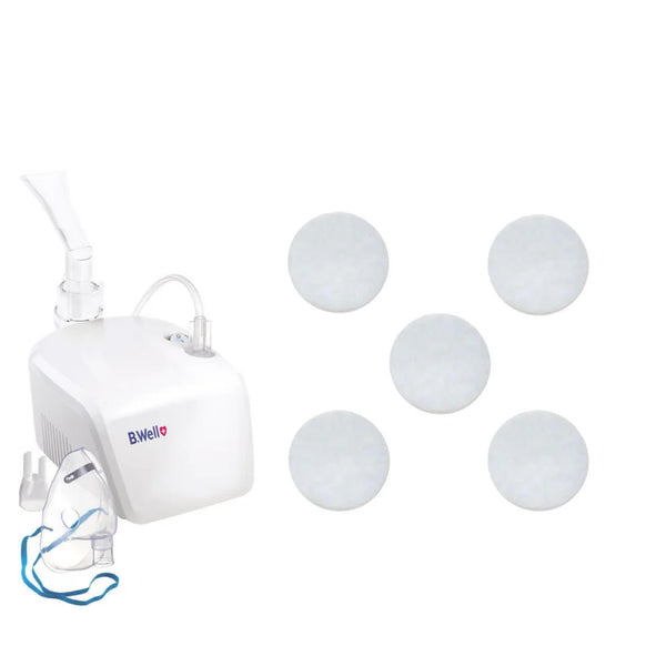 B.Well Nebulizer Air Filter Pack Of 5