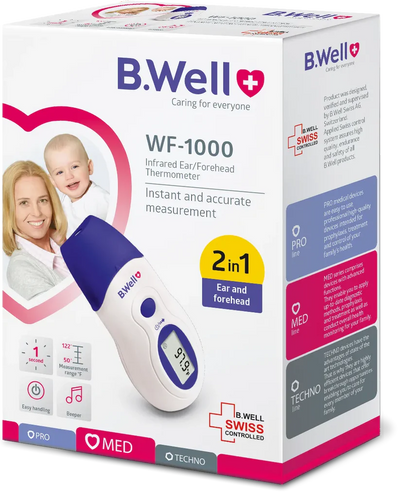 B.Well Infrared Ear/Forehead Thermometer WF-1000