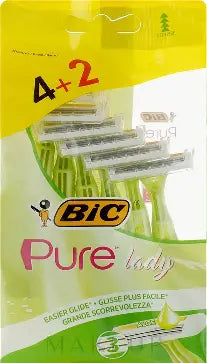 BIC Pure 3 Lady Pouch 4 + 2 Free