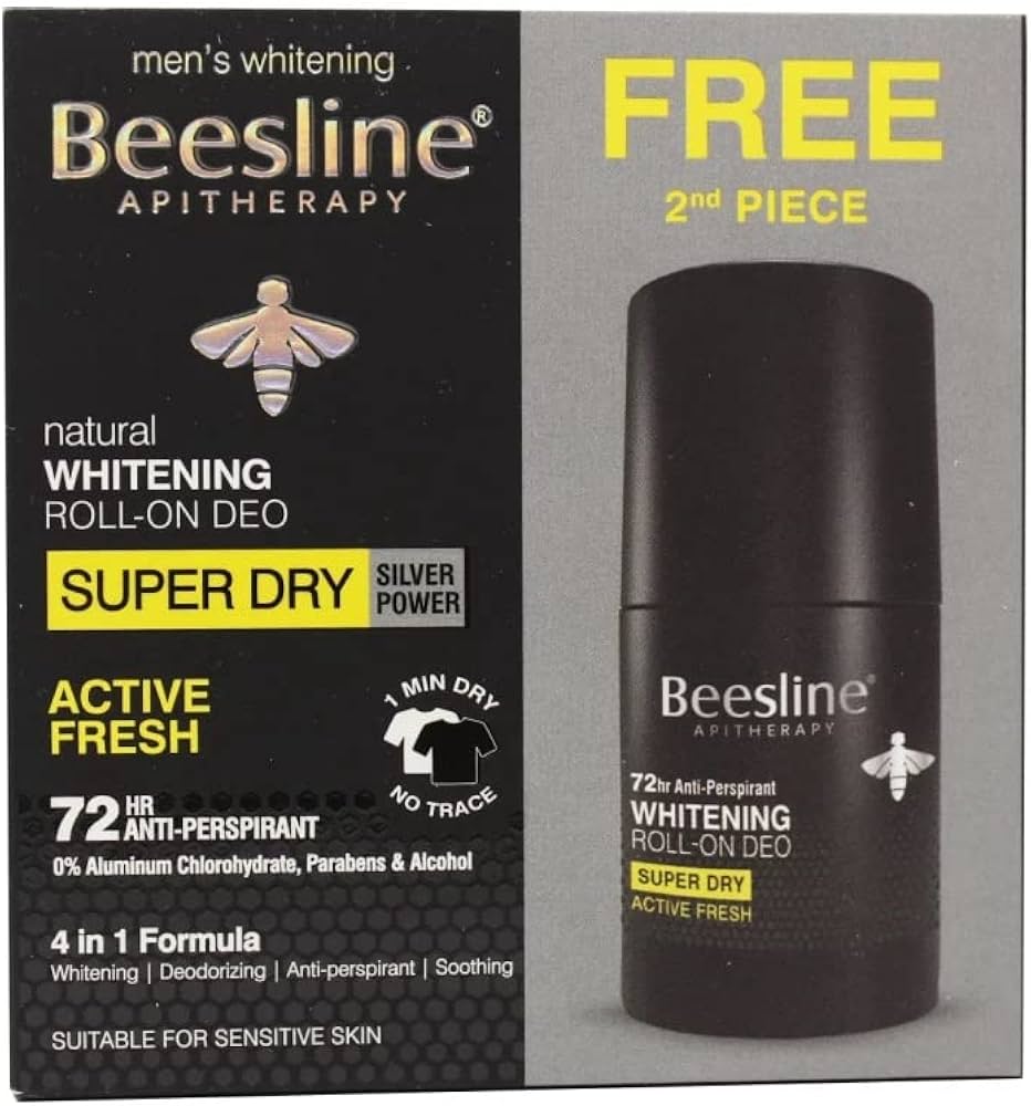 Beesline Coffret Whitening Roll On Men - Active fresh 1+1