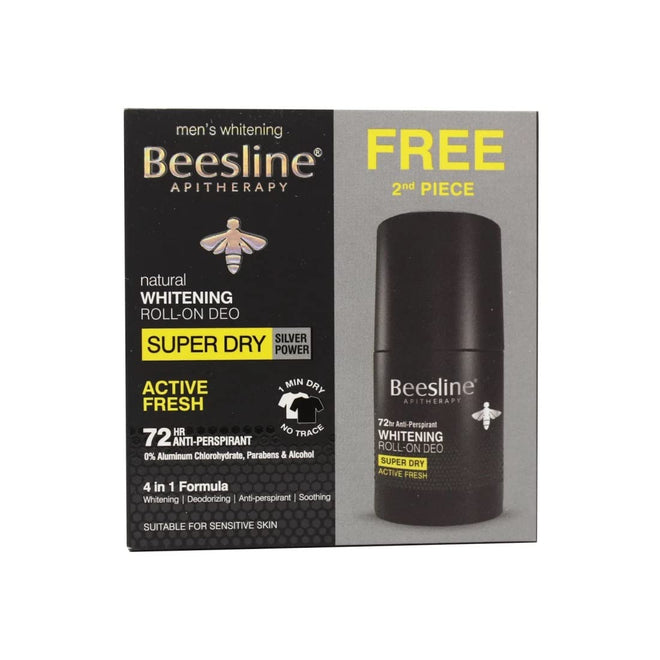 Beesline Coffret Whitening Roll On Men - Active fresh 1+1
