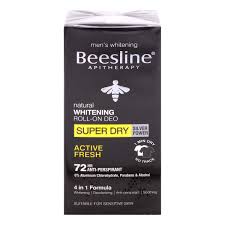 Beesline Men Whitening Roll-On Deo - Super Dry - Active Fresh