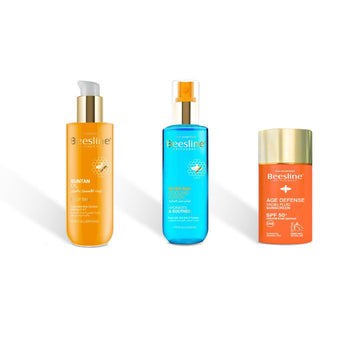Beesline Sun Bundle - Suntan Oil + After Sun + Age defence fluid
